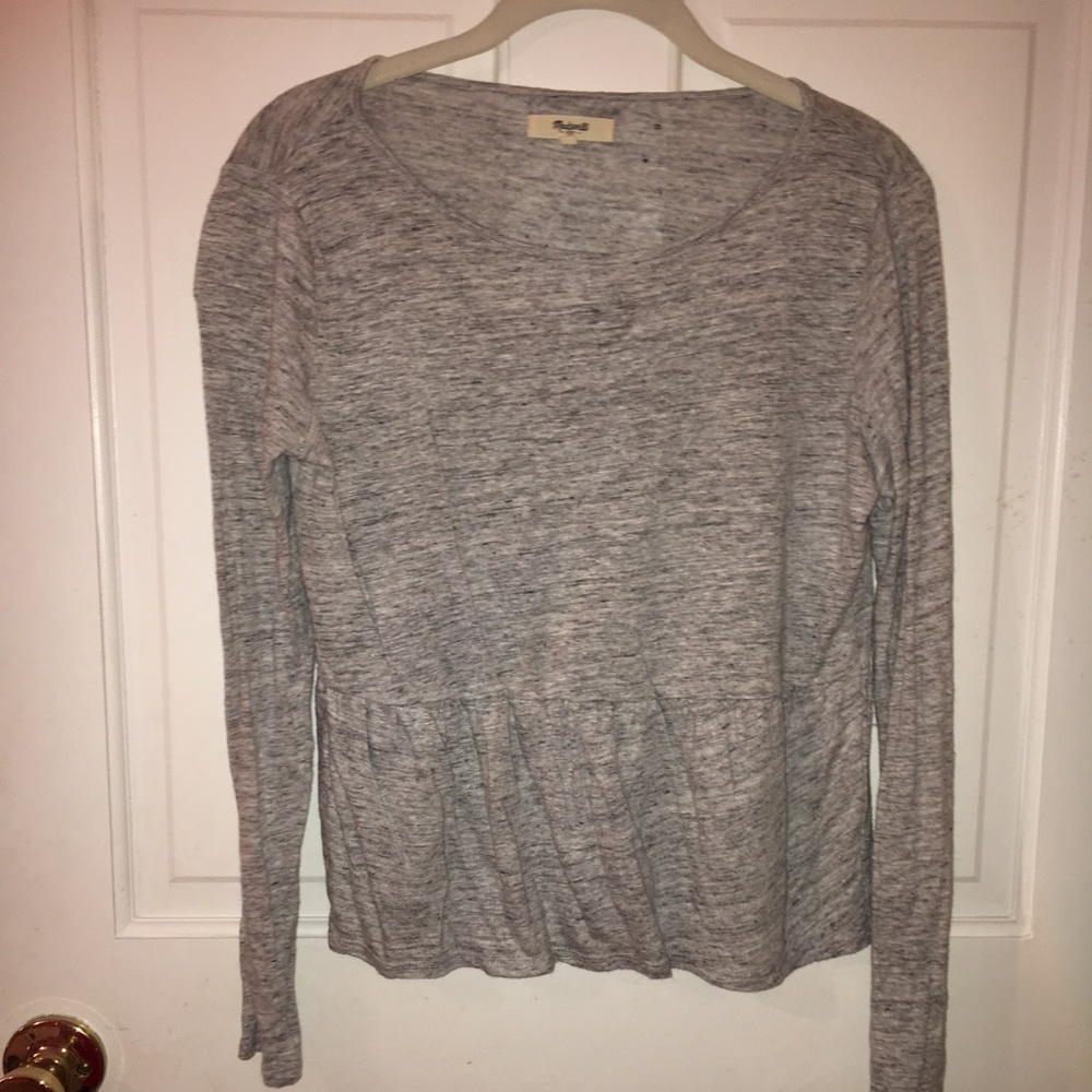 Madewell peplum tee